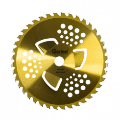 Диск до садового тримера 255 x 25/4 мм 40 TBC зубців 3 підрізні лопаті GARTNER