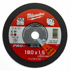 Диск відрізний MILWAUKEE, SCS41/180X1,5 PRO, Ø180мм