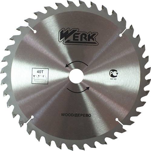 Диск пильний 300х32 40 зуб. по дереву WERK (WE109124/4332638)
