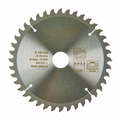 Диск пильний MILWAUKEE, Ø190/Ø30мм, 40 зуб.