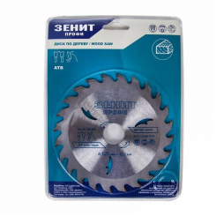 Диск пильний Зеніт Профі по дереву 125x22.2, ATB 24