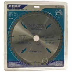 Диск пильний Зеніт Профі по дереву 300x32/30, ATB 48