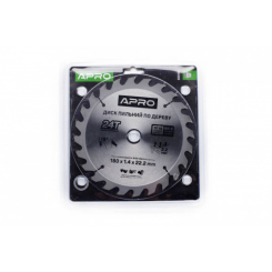 Диск пиловий до дерева 180х22,2х24T APRO
