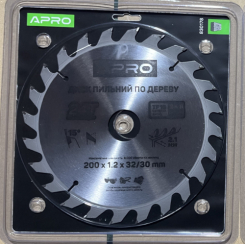 Диск пильний по дереву 200х32(30)х24Т APRO