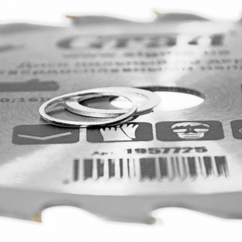 Диск пильний по дереву з твердосплавними напайками Ø185х22.2(20;16)х24Т, 8000об/хв Grad (1957725)