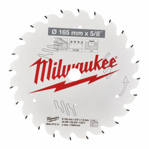 Диск пиляльний PFTE MILWAUKEE, Ø184х5/8"х2,1мм, 40 зуб. 1