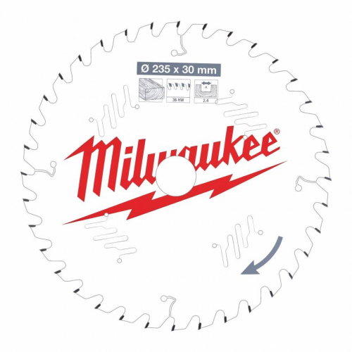 Диск пиляльний PFTE MILWAUKEE, Ø184х5/8"х2,1мм, 40 зуб. 1