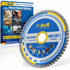 Диск пиляльний універсальний S&R UniCut Meister FWF 190х30х2, 4 мм
