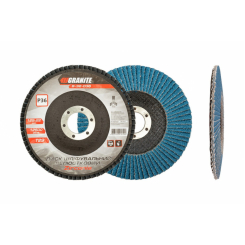 Диск шліфувальний пелюстковий конусний GRANITE ZIRCONIA Т29 зерно 36 125х22 мм 8-32-036