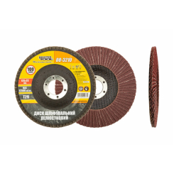 Диск шліфувальний пелюстковий конусний MASTERTOOL Т29 зерно 100 125х22 мм 08-3210