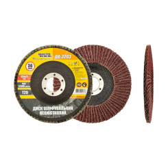 Диск шліфувальний пелюстковий конусний MASTERTOOL Т29 зерно 36 125х22 мм 08-3203