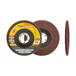 Диск шліфувальний пелюстковий конусний MASTERTOOL Т29 зерно 80 125х22 мм 08-3208