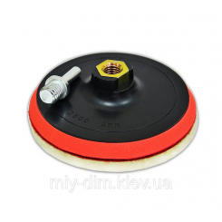 Диск с липучкой для дрели и КШМ 150мм, M14