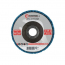 Диск зачистний зі спіненого абразиву блакитний 125*22,2*13 мм, P46, T27 INTERTOOL BT-0604