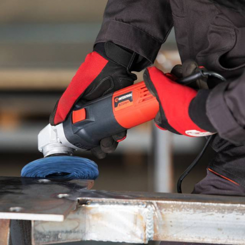 Диск зачистний зі спіненого абразиву блакитний 125*22,2*13 мм, P46, T27 INTERTOOL BT-0604