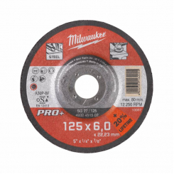 Диск зачистний по металу MILWAUKEE, SG 27/125х6 PRO, Ø125мм