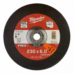 Диск зачистний по металу MILWAUKEE, SG 27/230х6 PRO, Ø230мм