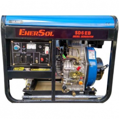 Дизельний генератор однофазний 5кВА EnerSol SD-6EB