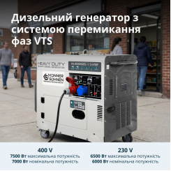 Дизельний генератор «Könner & Söhnen» KS 9200HDES-1/3 ATSR (EURO V)