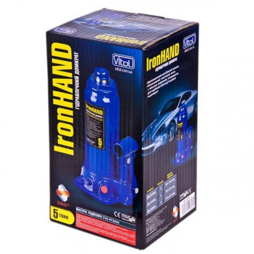 Домкрат гідравл. телескоп 5т у коробці. Макс підйом 413 мм (T90504) 4,7 кг