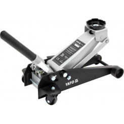 Домкрат підкатний гідравлічний YATO для вантажу 3 т, h= 130-465 мм, шт