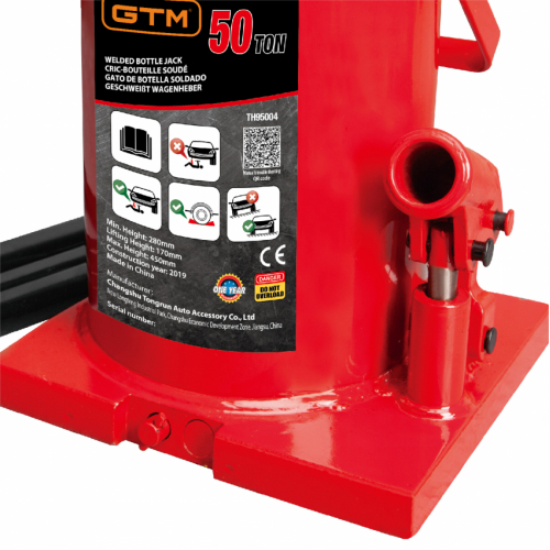 Домкрат пляшковий 50т 280-450 мм TORIN TH95004