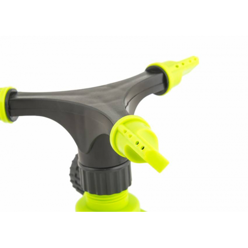 Дощователь з обертовою головкою MASTERTOOL "Вертоліт" 1/2" основа Y-типу на коліщатках 12 метрів 92-9332