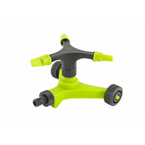 Дощователь з обертовою головкою MASTERTOOL "Вертоліт" 1/2" основа Y-типу на коліщатках 12 метрів 92-9332