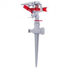 Дощувальний пристрій пульсуючий з повною/частковою зоною поливу на кілку, круг/сектор поливу до 12 м PP, ABS INTERTOOL GE-0051