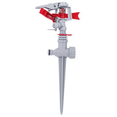 Дощувальний пристрій пульсуючий з повною/частковою зоною поливу на кілку, круг/сектор поливу до 12 м PP, ABS INTERTOOL GE-0051