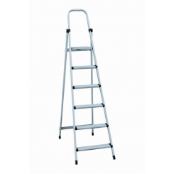 Драбина-стрем'янка металева MASTERTOOL "МАЙСТЕР" 6 сходинок 1250 мм 150 кг 79-1056
