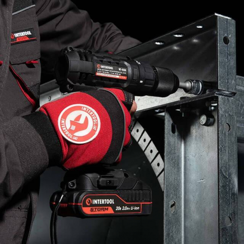 Дриль-шурупокрут акумуляторний 20 В, 35 Нм, 0-450/0-1500 об/хв, 2-13 мм, Li-Ion, 2.0 Аг, ЗП 2 А, кейс INTERTOOL WT-0350