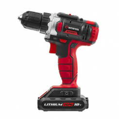 Дриль-шурупокрут акумуляторний 18 В, 25 Нм, 0-400/0-1500 об/хв, Li-Ion, 1,3 Аг INTERTOOL WT-0313