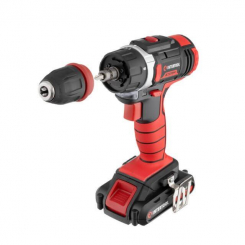 Дриль-шурупокрут акумуляторний 18 В, 25 Нм, 0-400/0-1500 об/хв, 2x2.0 Аг, Li-Ion, знімний патрон INTERTOOL WT-0317