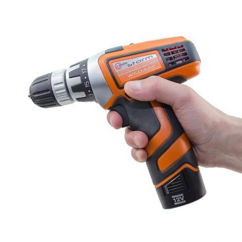 Дриль-шуруповерт акумуляторний Li-Ion 12В INTERTOOL WT-0322