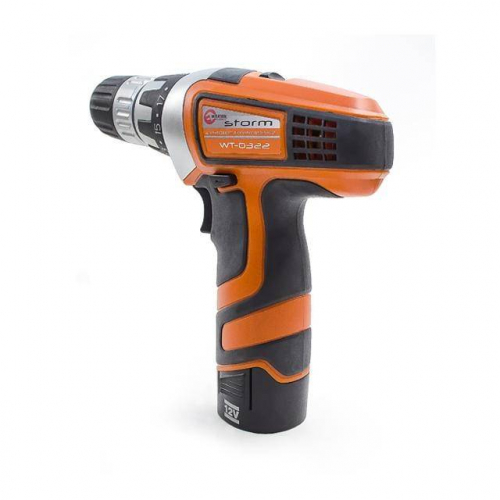 Дриль-шуруповерт акумуляторний Li-Ion 12В INTERTOOL WT-0322