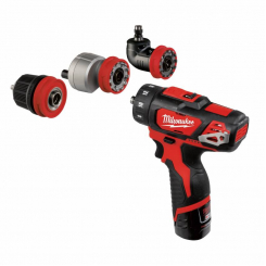 Дриль-шуруповерт акумуляторний MILWAUKEE, M12 BDDXKIT-202C ( заряд.пристрій, 2 акум.Х 2Ач, 3 насадки, кейс)