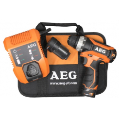 Дриль акум. BS12C2 LI-202B AEG, 12В, 2х2,0Ач, 1500об/хв, Ø10/20мм, 34Нм, 1,2кг, сумка