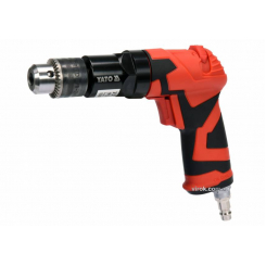 Дриль пневматичний YATO з цангою для свердлів Ø≤ 10 мм; роб. тиск-6,3 Bar з подачею повітря-113 л/хв