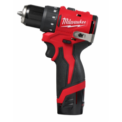 Дриль-шурупокрут акумуляторний MILWAUKEE M12 BLDDRC-202C (40Нм) (ЗП+2ак.Х2Аг+кейс)