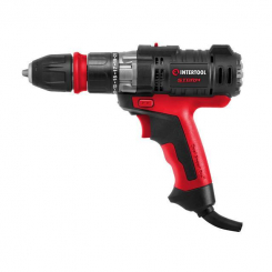 Дриль-шурупокрут електричний 420 Вт, 0-500/0-1800 об/хв., 0.8-10 мм, макс. 20 Нм, знімний патрон INTERTOOL WT-0110