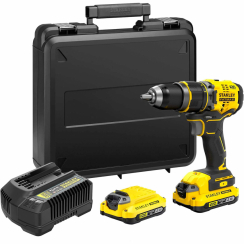 Дриль-шурупокрут ударний акумуляторний безщітковий STANLEY FATMAX SFMCD721D2K