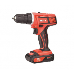 Дриль-шуруповерт акумуляторна MPT 21 В Li-ion 1.5 Аг 2 швидкості 0-400/1450 об/хв 10 мм 2 АКБ кейс MCDT2126.B2