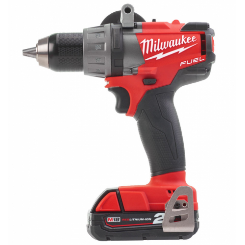 Дриль-шуруповерт акумуляторна безщіткова MILWAUKEE M18 FDD-202 крутний момент 135Нм (зарядний пристрій, 2 акумулятора 18В 2Аг, п