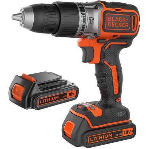 Дриль-шуруповерт акумуляторна безщіткова ударна BLACK DECKER BL188KB