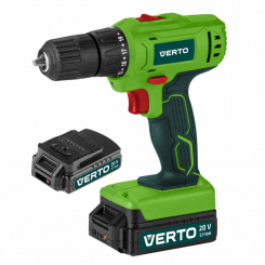 Дриль-шуруповерт акумуляторний 2x20В, Li-Ion 1.3Aч, валіза