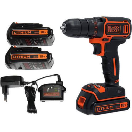 Дриль-шуруповерт акумуляторний BLACK DECKER BDCDC18B