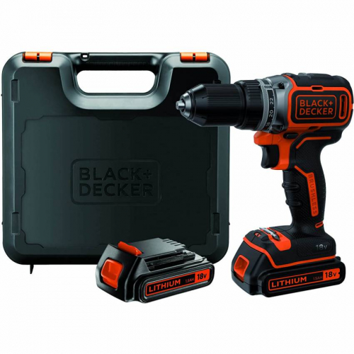 Дриль-шуруповерт акумуляторний безщітковий BLACK DECKER BL186KB