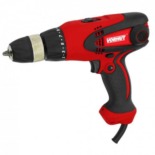 Дрель шуруповерт сетевой VDS85, 850Вт,две скорости 0-350/0-1100 об/мин,LED подсветка
