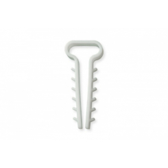 Дюбель-ялинка (12х6) для плоских дротів білий (пач 100шт) APRO